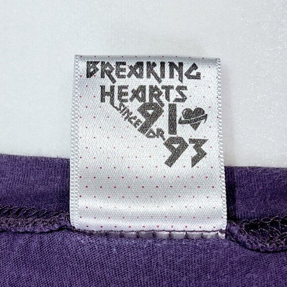 Lost Short Sleeve Graphic Tee | Purple | Crew Neck | Small | Novelty | Y2K - Picture 11 of 12